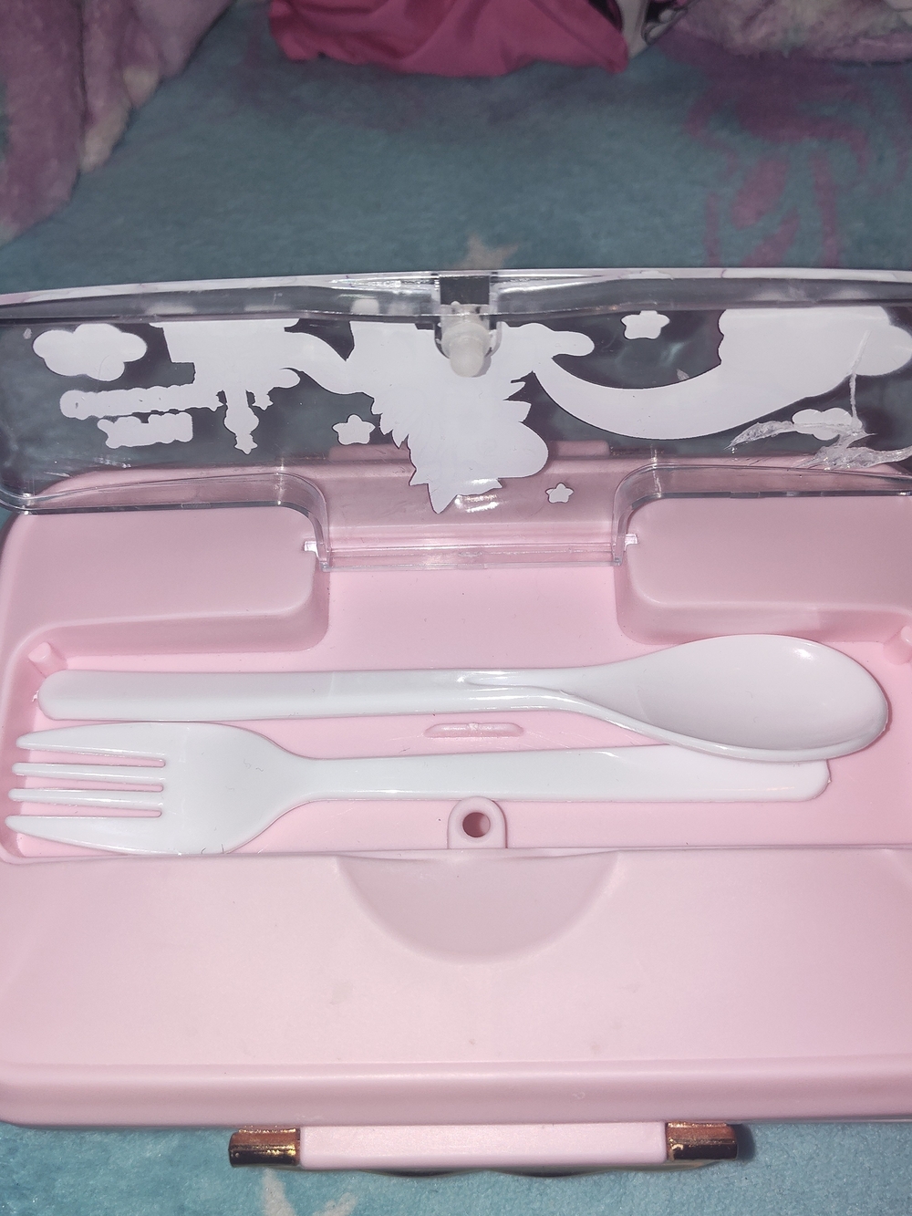 Kawaii Hard Pink Unicorn Lunchbox - Picture 7 of 14